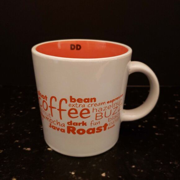 Dunkin Donuts Coffee Mug 2011 Buzz Words Advertisement Cup - Picture 1 of 10